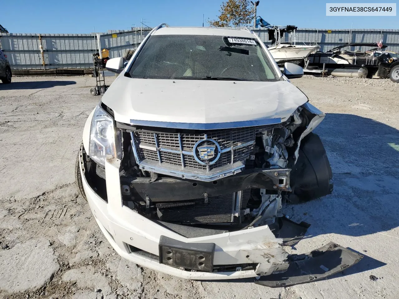 3GYFNAE38CS647449 2012 Cadillac Srx Luxury Collection