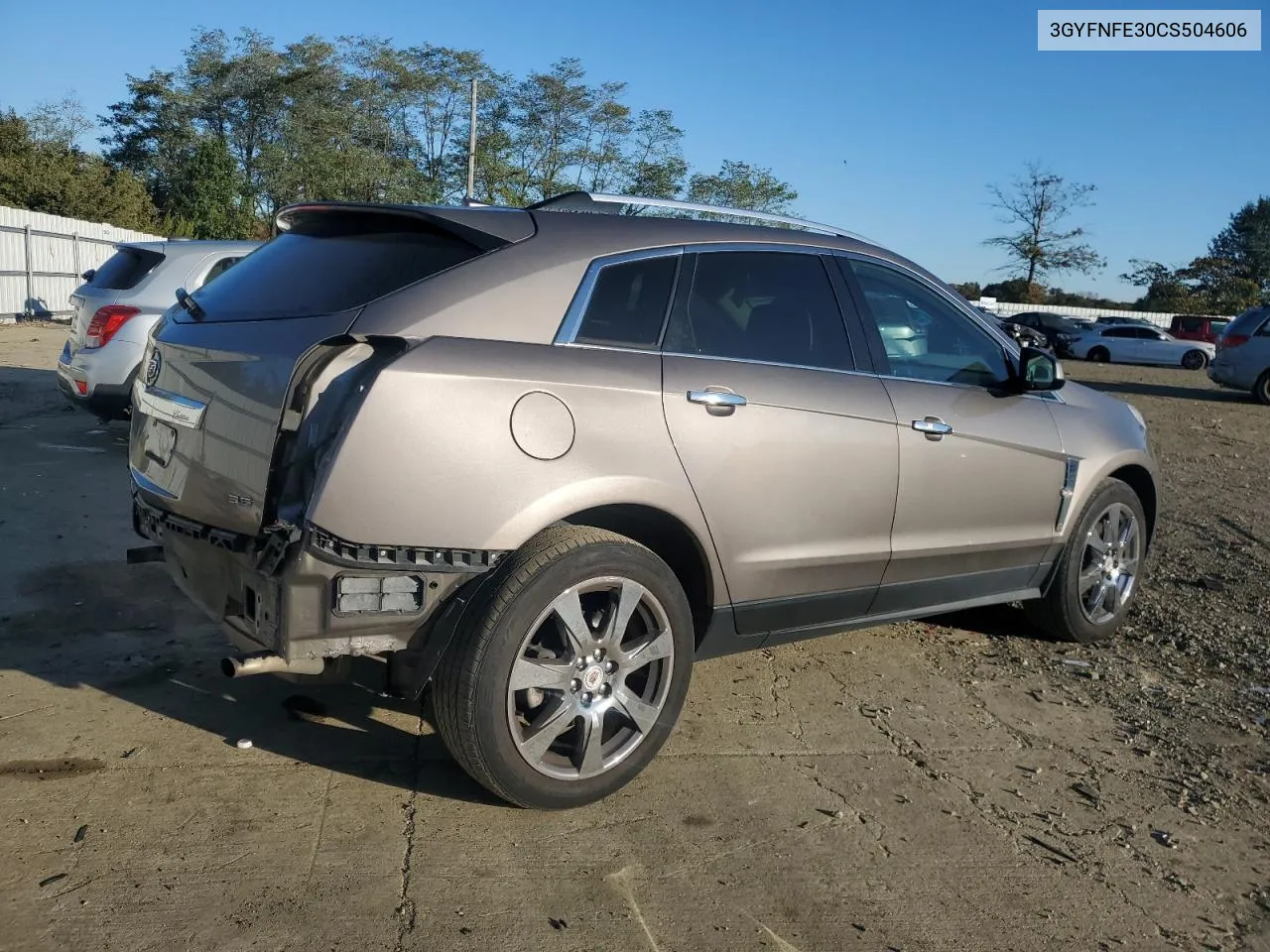 2012 Cadillac Srx Premium Collection VIN: 3GYFNFE30CS504606 Lot: 75542364