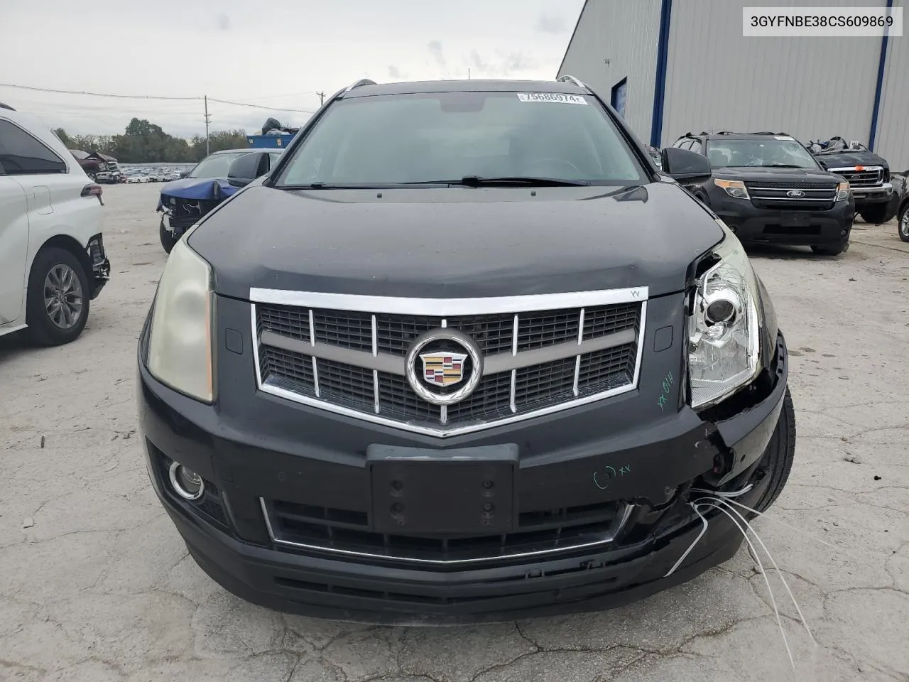 2012 Cadillac Srx Performance Collection VIN: 3GYFNBE38CS609869 Lot: 75686974