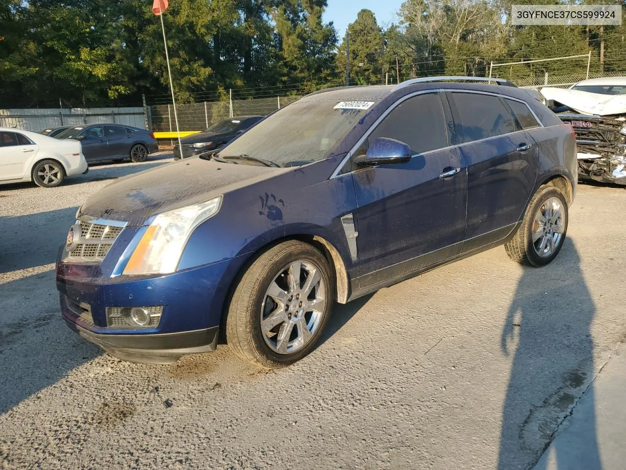 3GYFNCE37CS599924 2012 Cadillac Srx Premium Collection