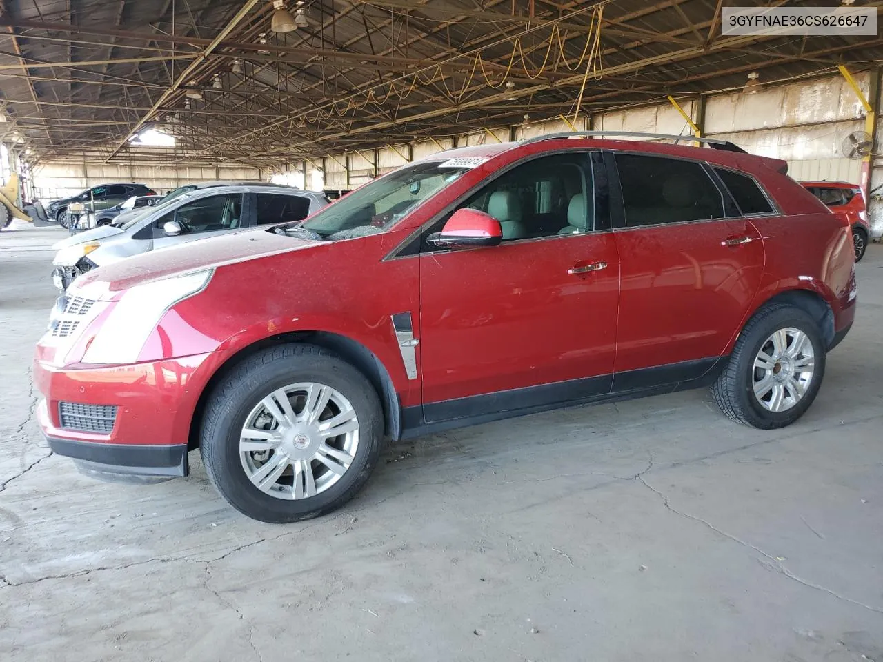 2012 Cadillac Srx Luxury Collection VIN: 3GYFNAE36CS626647 Lot: 75699974