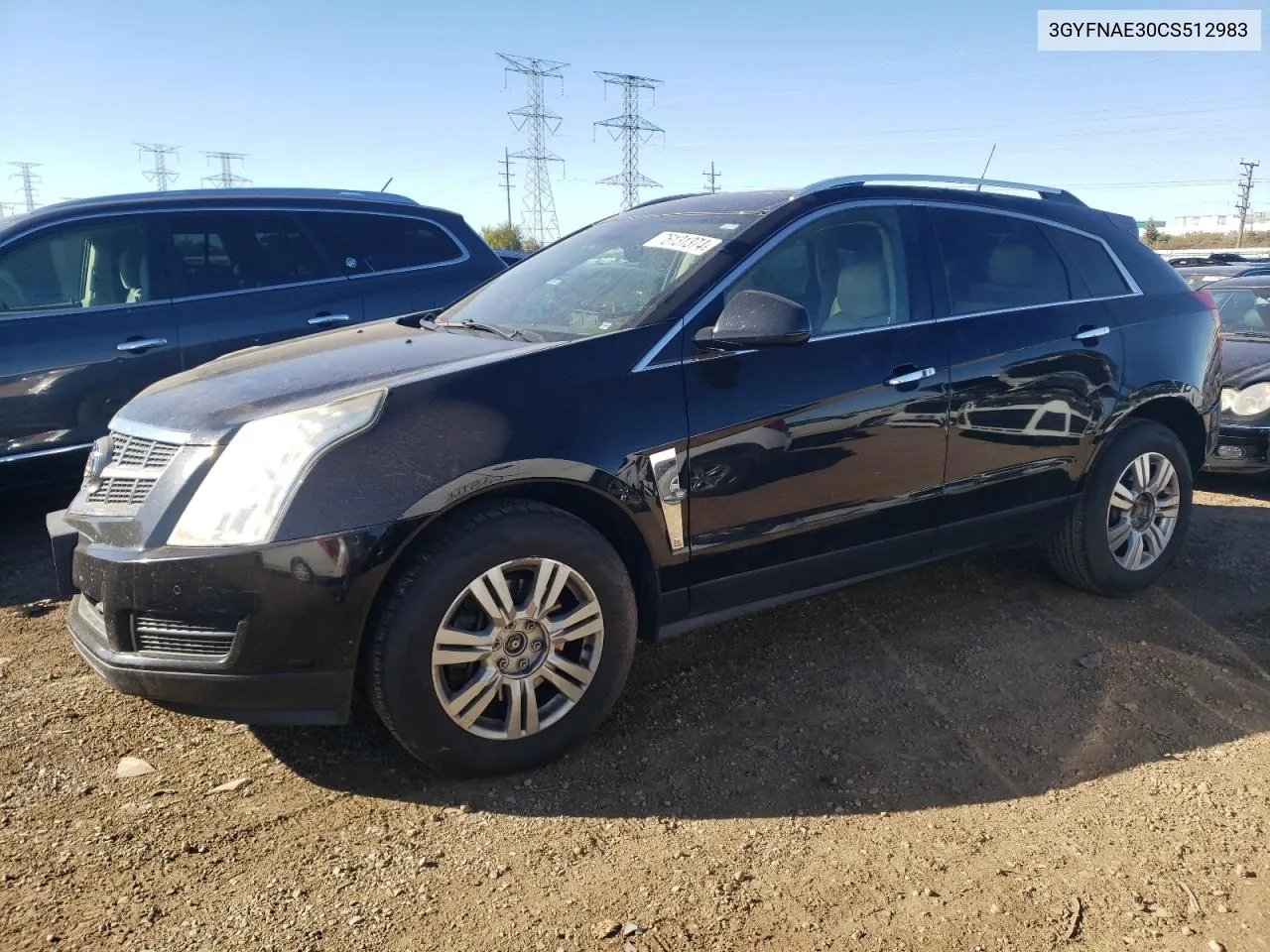 3GYFNAE30CS512983 2012 Cadillac Srx Luxury Collection