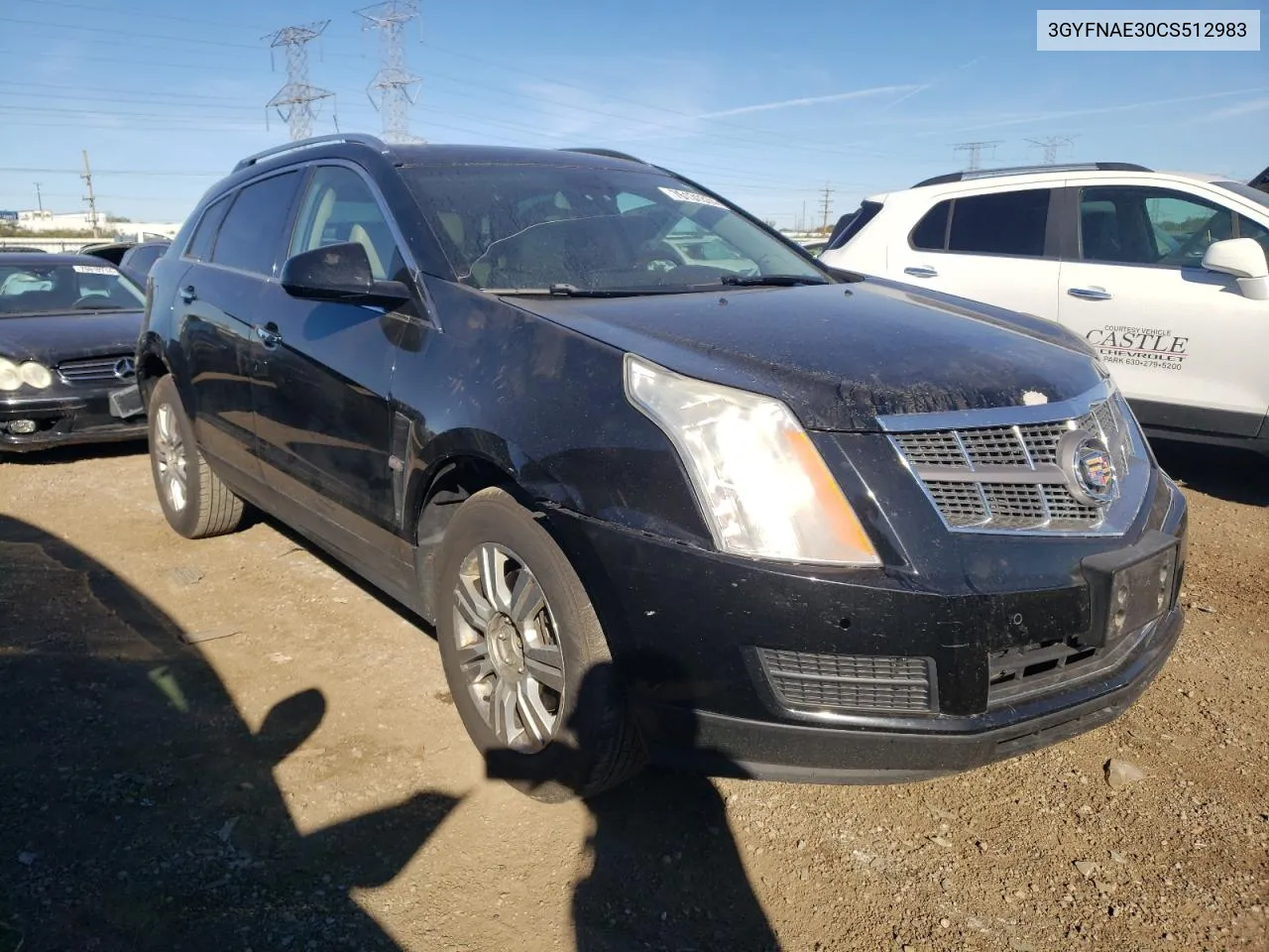 3GYFNAE30CS512983 2012 Cadillac Srx Luxury Collection