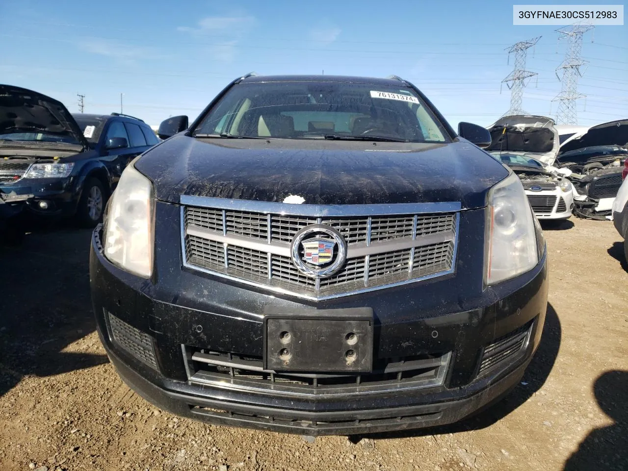 3GYFNAE30CS512983 2012 Cadillac Srx Luxury Collection