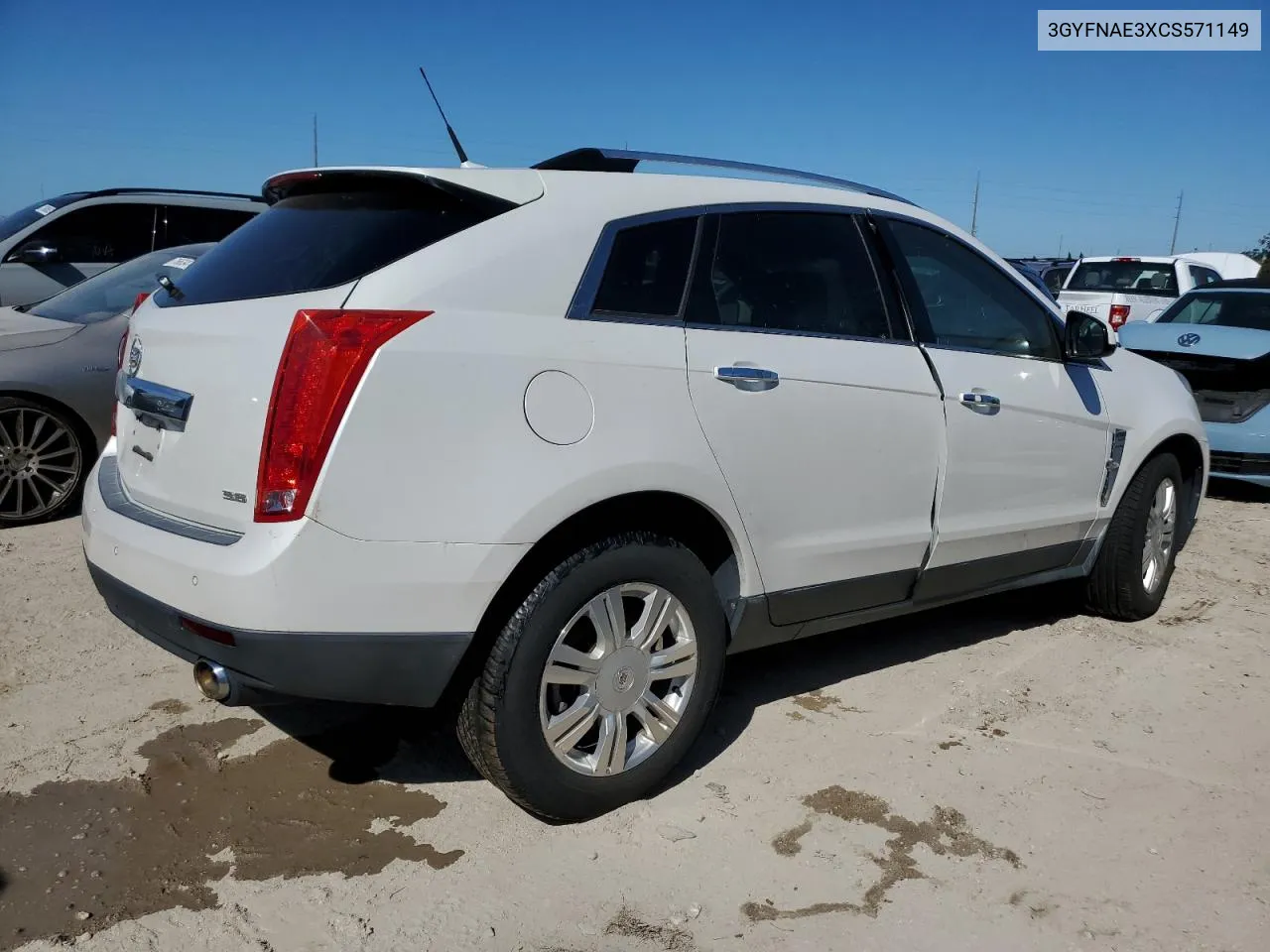 2012 Cadillac Srx Luxury Collection VIN: 3GYFNAE3XCS571149 Lot: 76244394