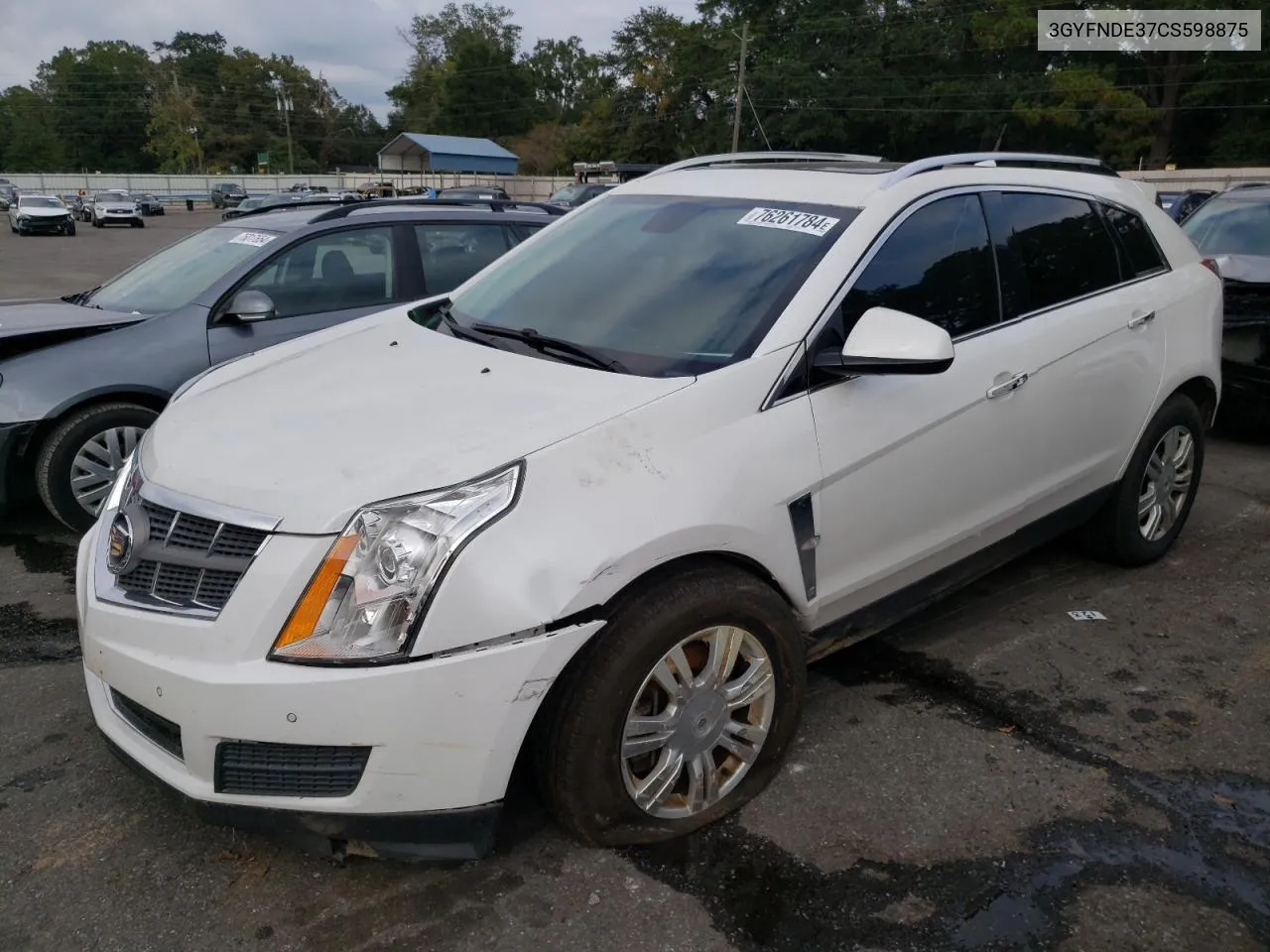 3GYFNDE37CS598875 2012 Cadillac Srx Luxury Collection