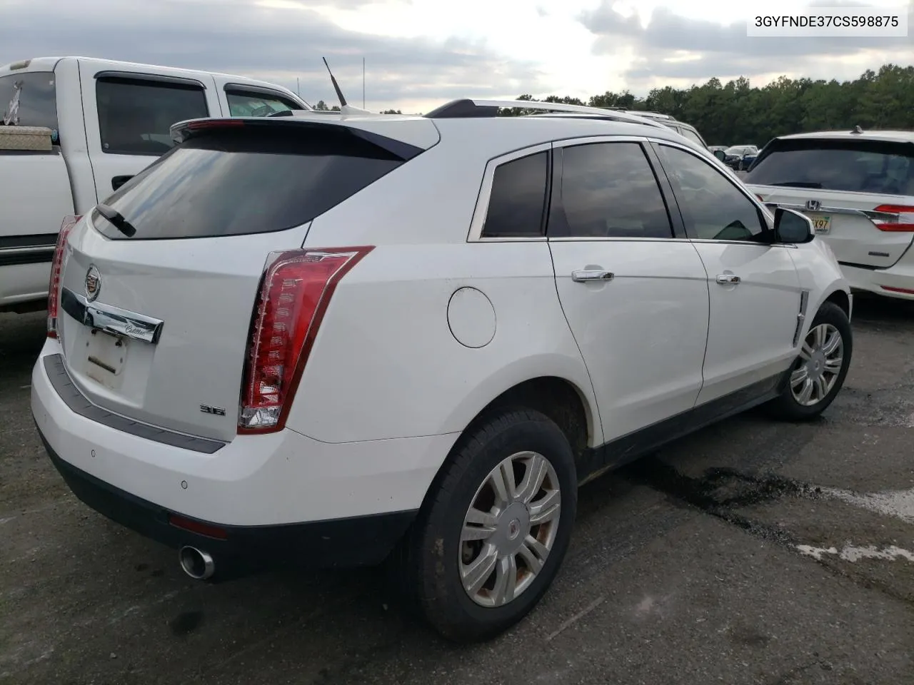 2012 Cadillac Srx Luxury Collection VIN: 3GYFNDE37CS598875 Lot: 76261784