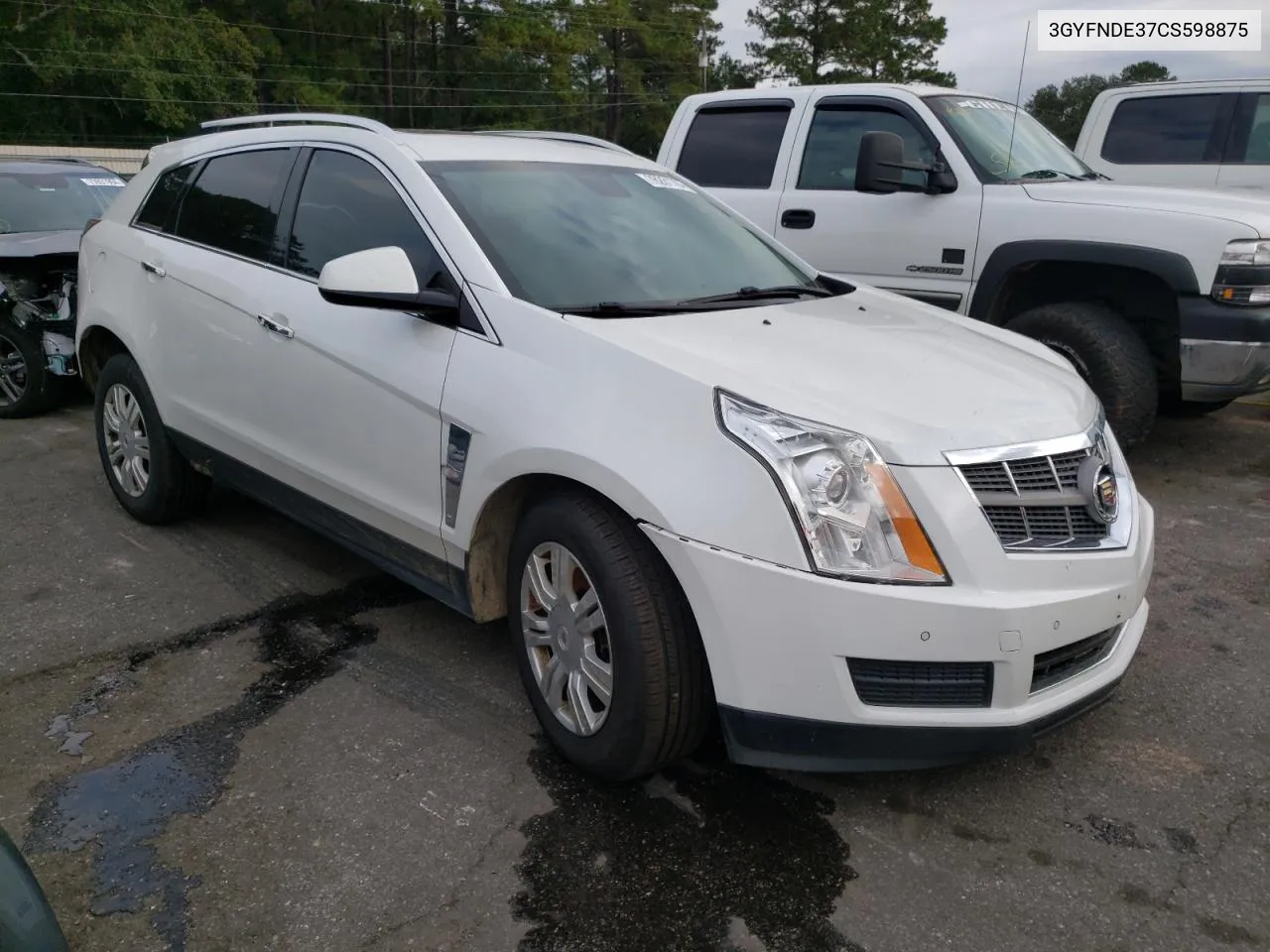 3GYFNDE37CS598875 2012 Cadillac Srx Luxury Collection