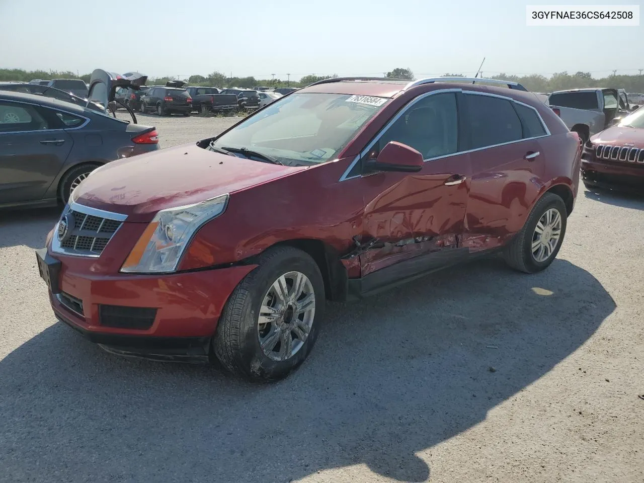 3GYFNAE36CS642508 2012 Cadillac Srx Luxury Collection