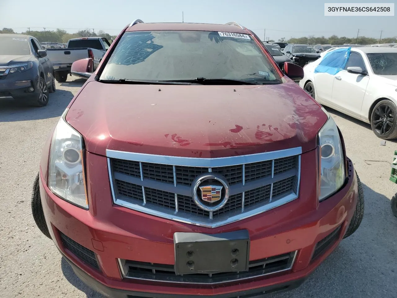 3GYFNAE36CS642508 2012 Cadillac Srx Luxury Collection