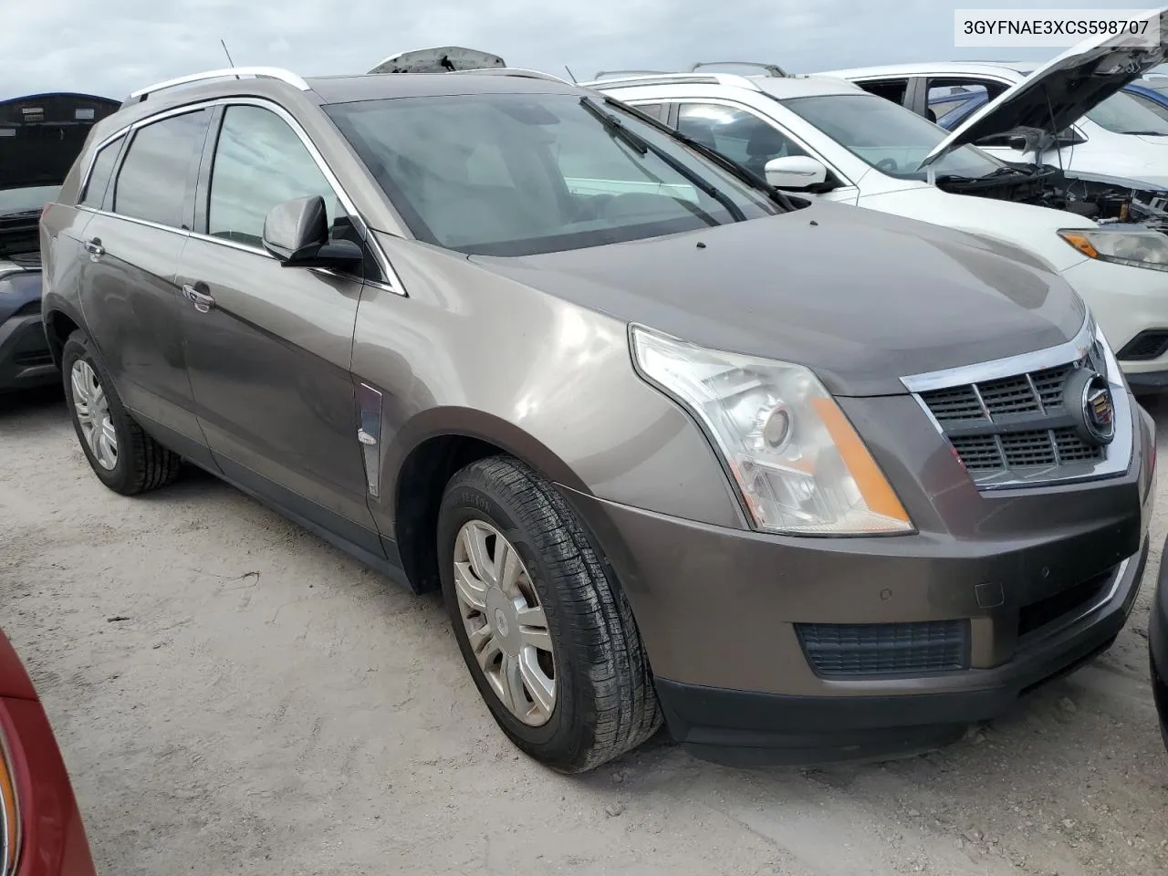 3GYFNAE3XCS598707 2012 Cadillac Srx Luxury Collection