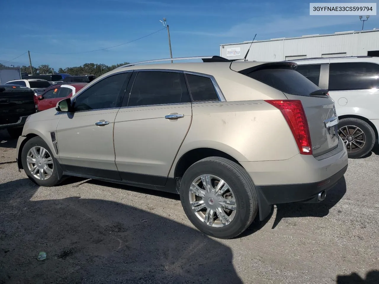 2012 Cadillac Srx Luxury Collection VIN: 3GYFNAE33CS599794 Lot: 76824684