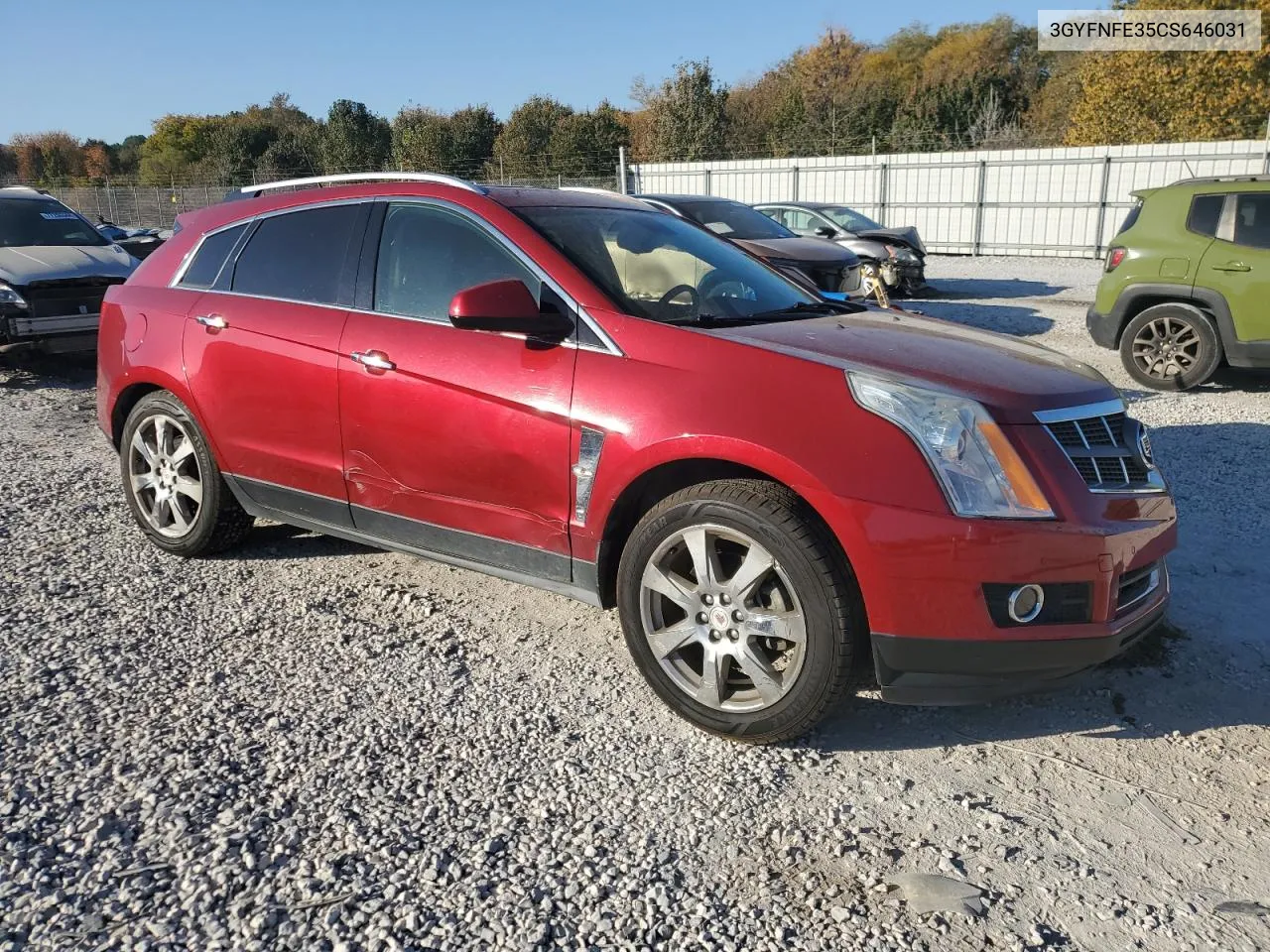 2012 Cadillac Srx Premium Collection VIN: 3GYFNFE35CS646031 Lot: 77351044