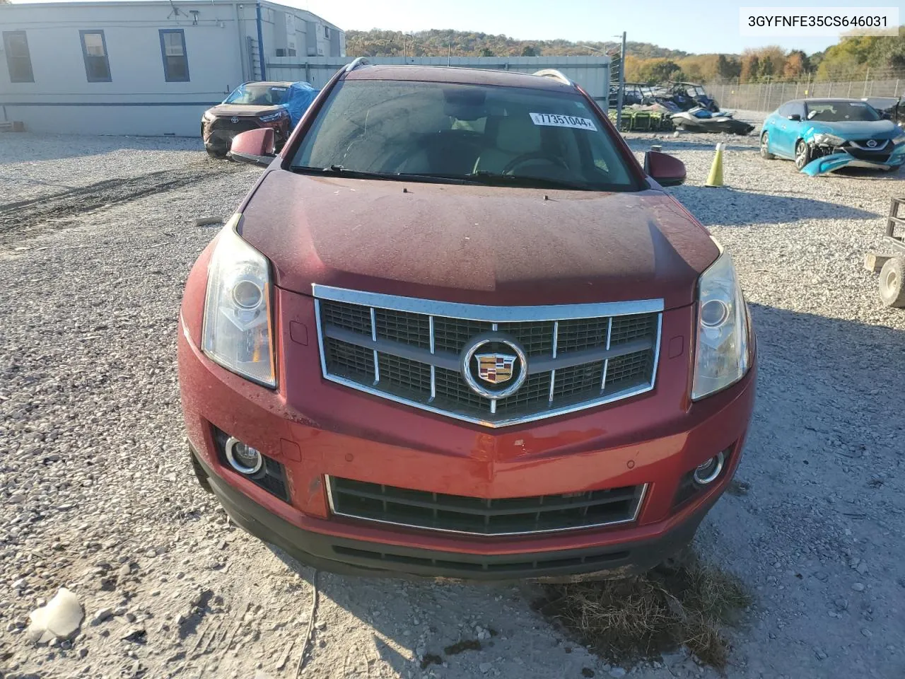 2012 Cadillac Srx Premium Collection VIN: 3GYFNFE35CS646031 Lot: 77351044