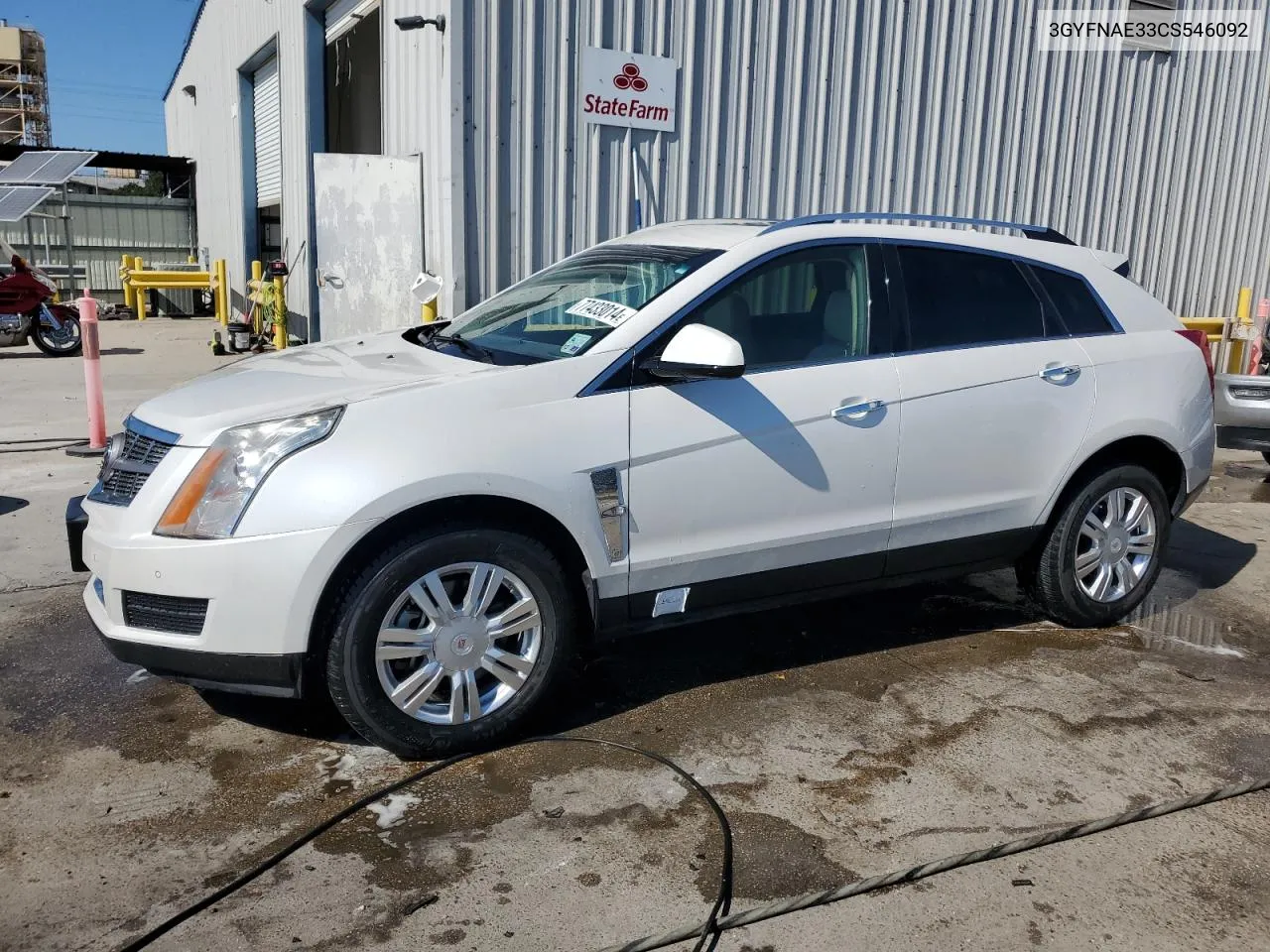 2012 Cadillac Srx Luxury Collection VIN: 3GYFNAE33CS546092 Lot: 77433014