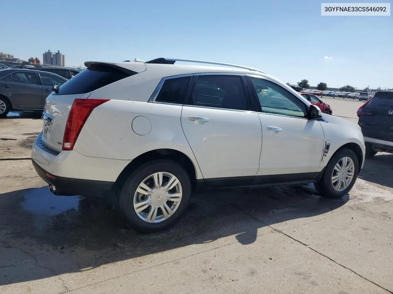 2012 Cadillac Srx Luxury Collection VIN: 3GYFNAE33CS546092 Lot: 77433014