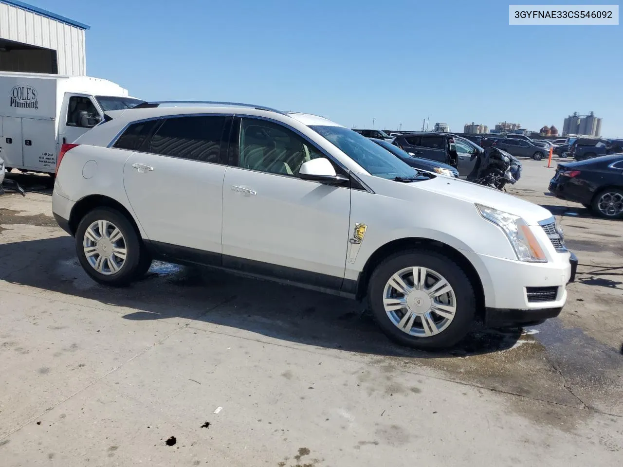 3GYFNAE33CS546092 2012 Cadillac Srx Luxury Collection