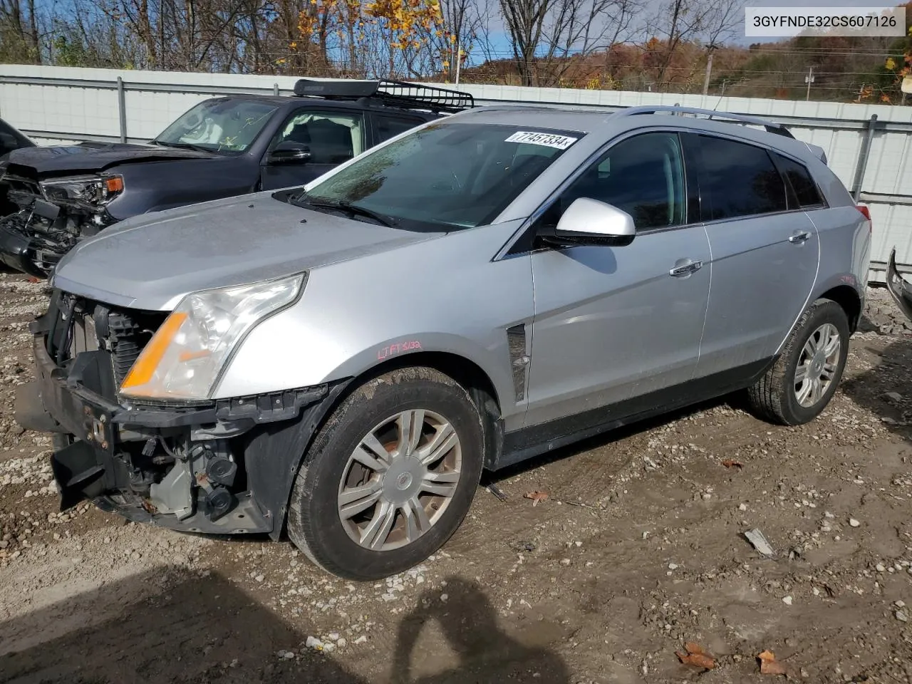 2012 Cadillac Srx Luxury Collection VIN: 3GYFNDE32CS607126 Lot: 77457334