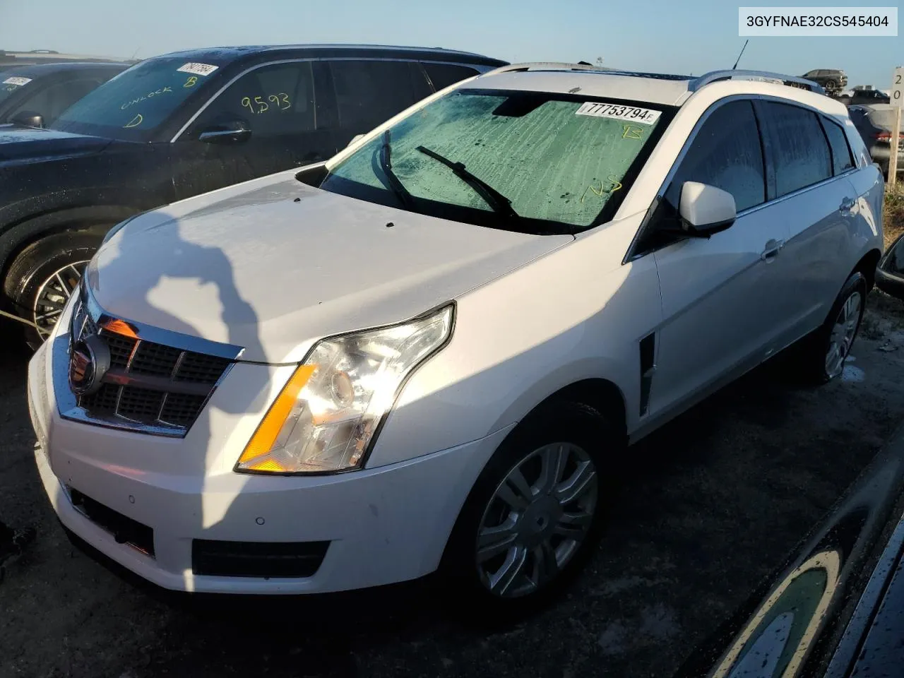 2012 Cadillac Srx Luxury Collection VIN: 3GYFNAE32CS545404 Lot: 77753794