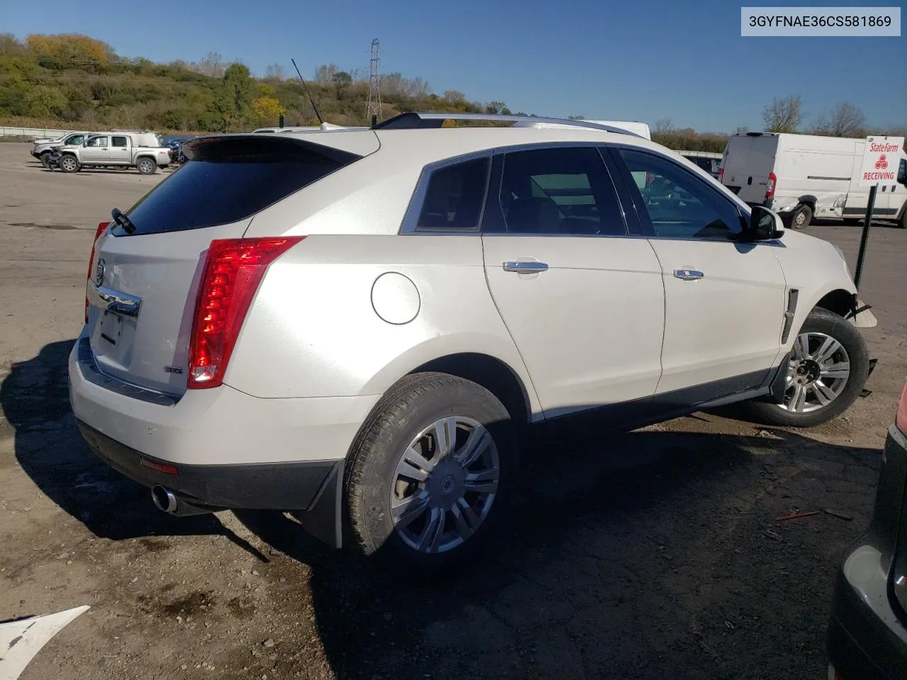 2012 Cadillac Srx Luxury Collection VIN: 3GYFNAE36CS581869 Lot: 78169254