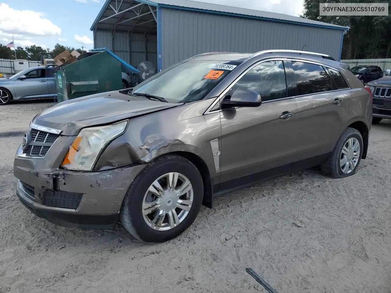 2012 Cadillac Srx Luxury Collection VIN: 3GYFNAE3XCS510769 Lot: 78208764