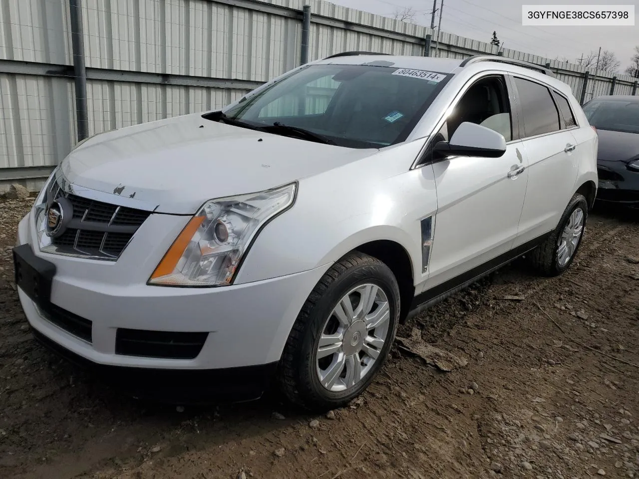 2012 Cadillac Srx VIN: 3GYFNGE38CS657398 Lot: 80463514