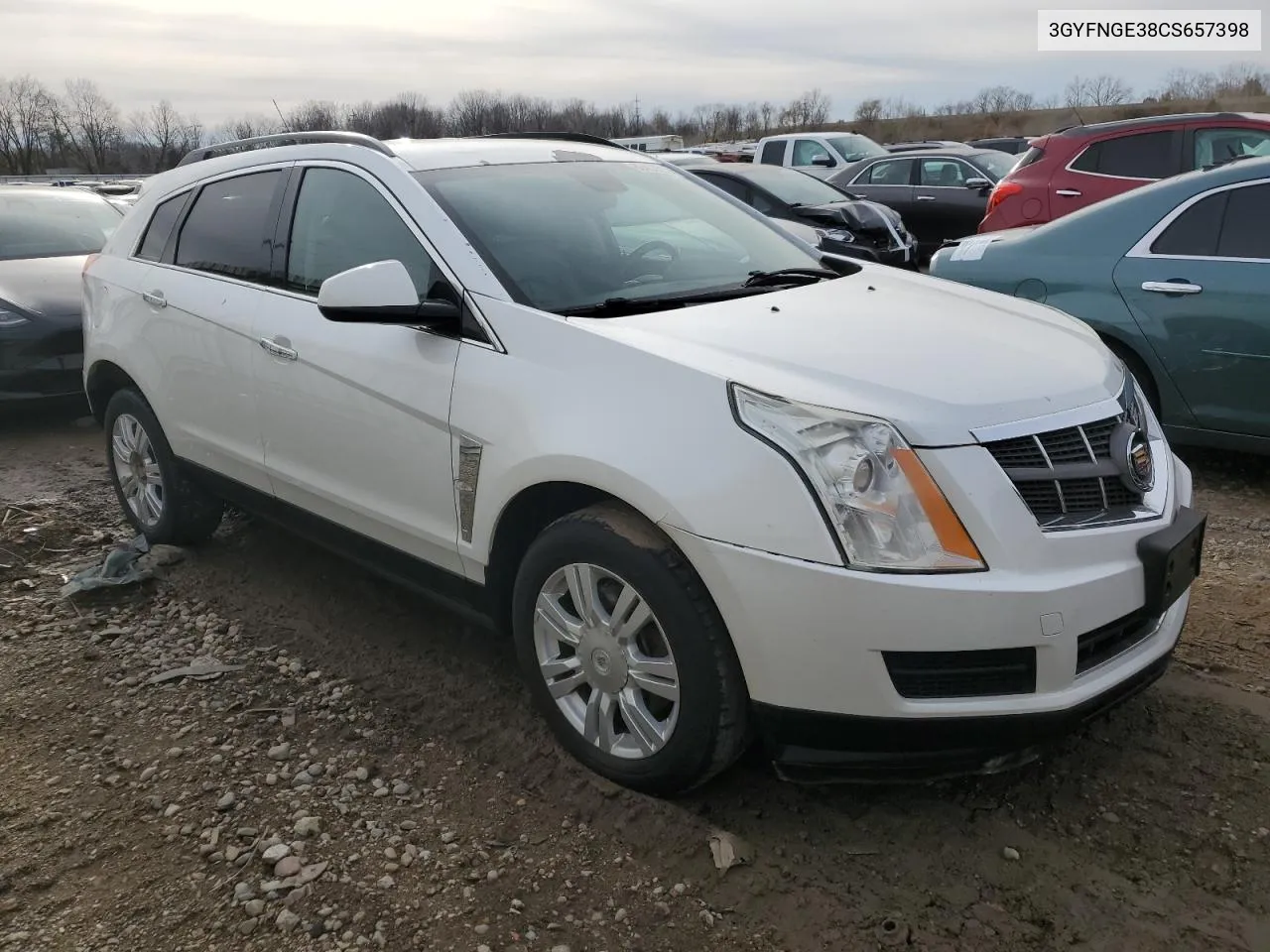 2012 Cadillac Srx VIN: 3GYFNGE38CS657398 Lot: 80463514