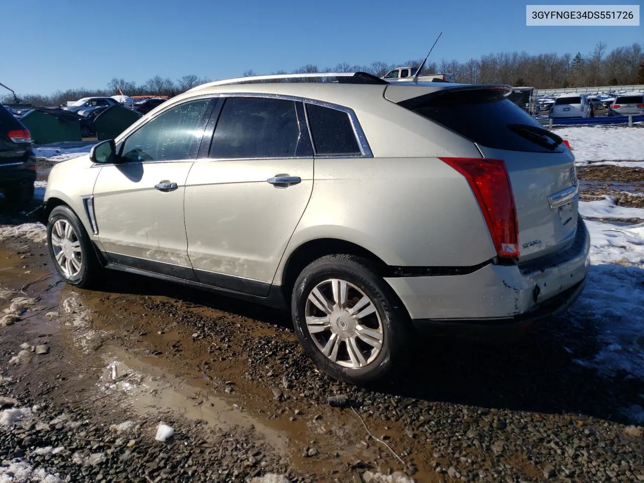 2013 Cadillac Srx Luxury Collection VIN: 3GYFNGE34DS551726 Lot: 41591924