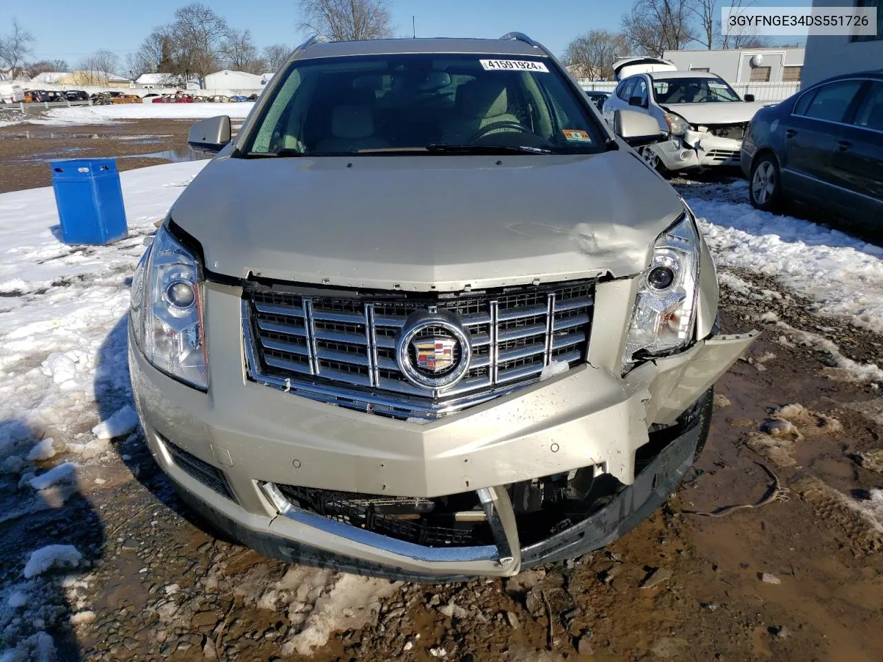 2013 Cadillac Srx Luxury Collection VIN: 3GYFNGE34DS551726 Lot: 41591924