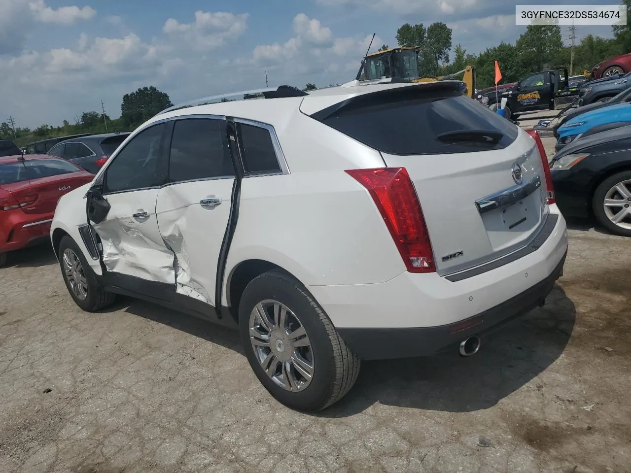 3GYFNCE32DS534674 2013 Cadillac Srx Luxury Collection