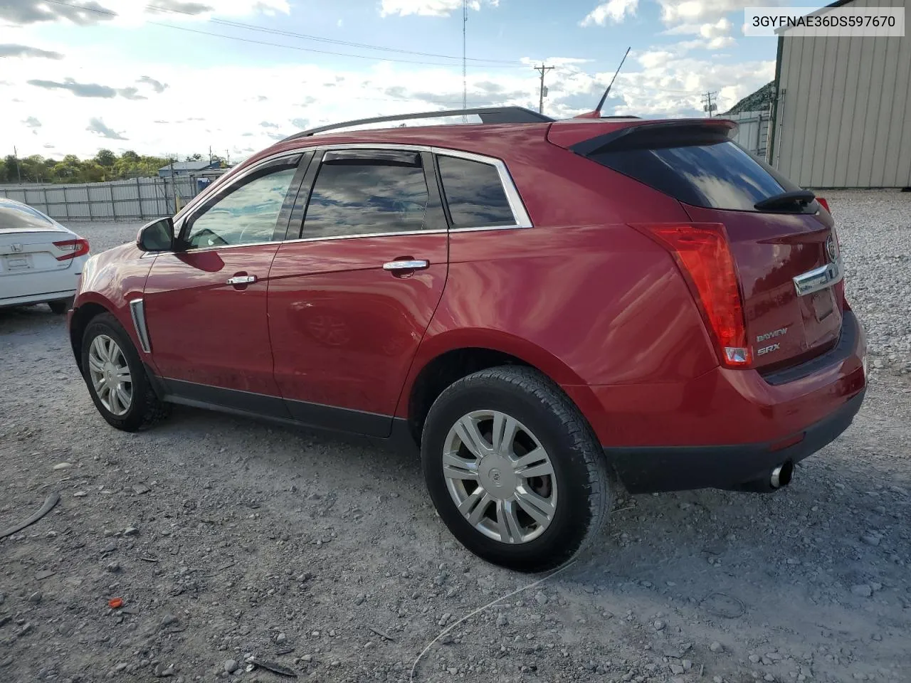 2013 Cadillac Srx VIN: 3GYFNAE36DS597670 Lot: 71462904