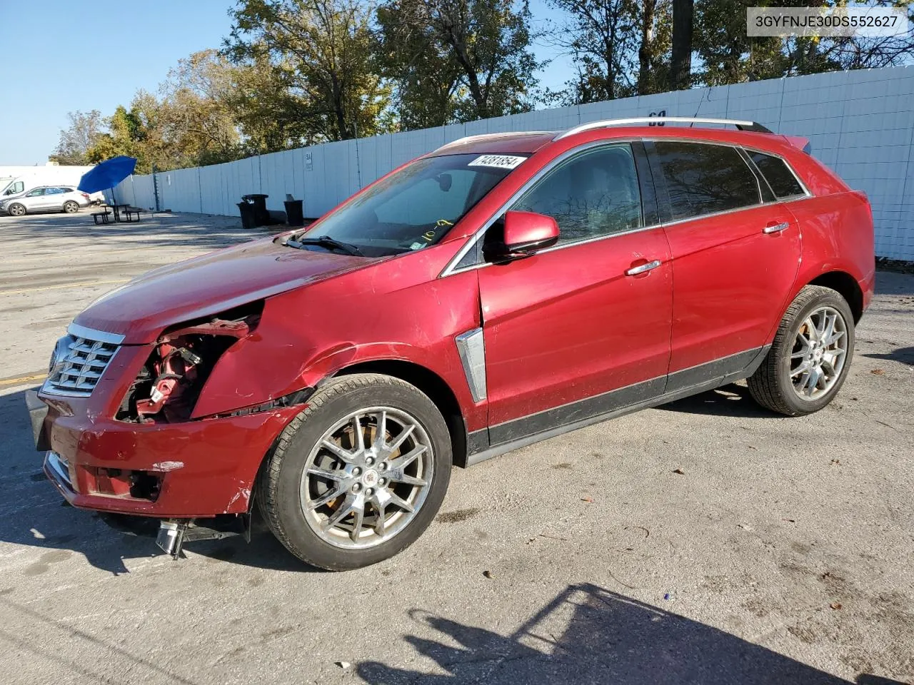 2013 Cadillac Srx Premium Collection VIN: 3GYFNJE30DS552627 Lot: 74381854