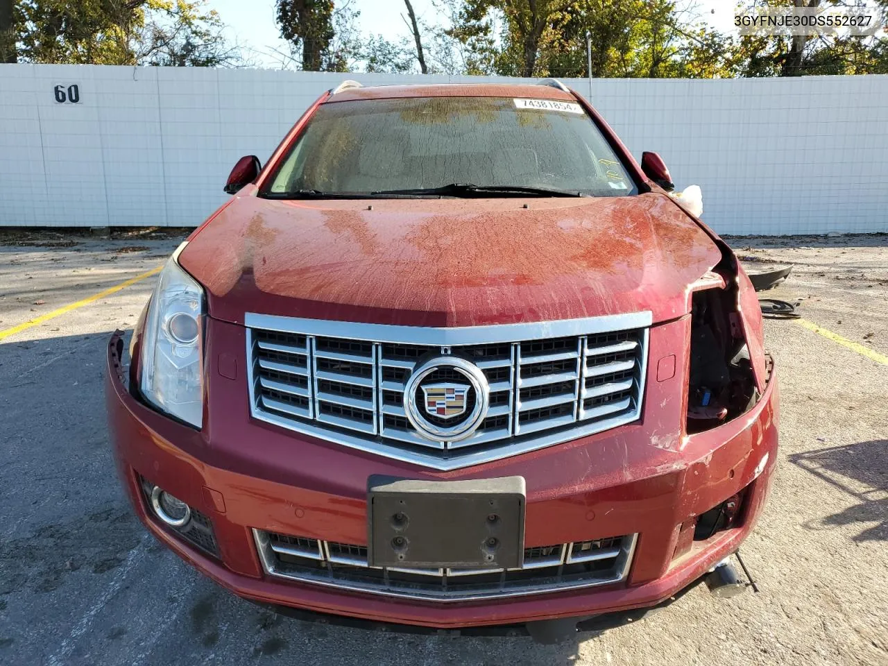 2013 Cadillac Srx Premium Collection VIN: 3GYFNJE30DS552627 Lot: 74381854