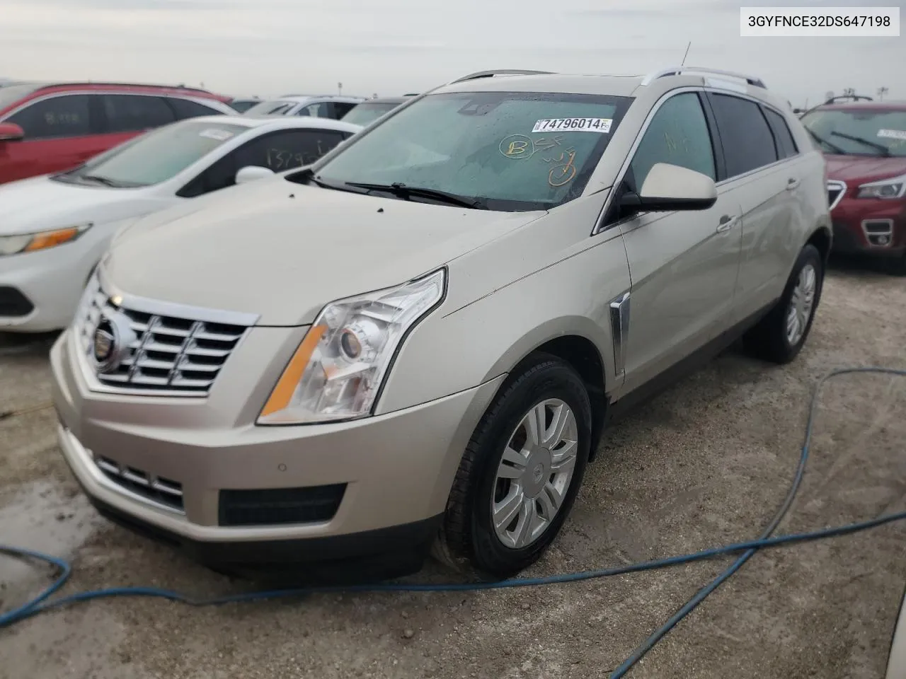 2013 Cadillac Srx Luxury Collection VIN: 3GYFNCE32DS647198 Lot: 74796014