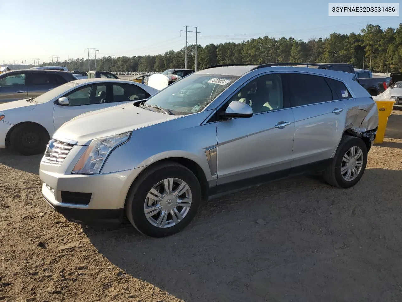 2013 Cadillac Srx VIN: 3GYFNAE32DS531486 Lot: 75309624