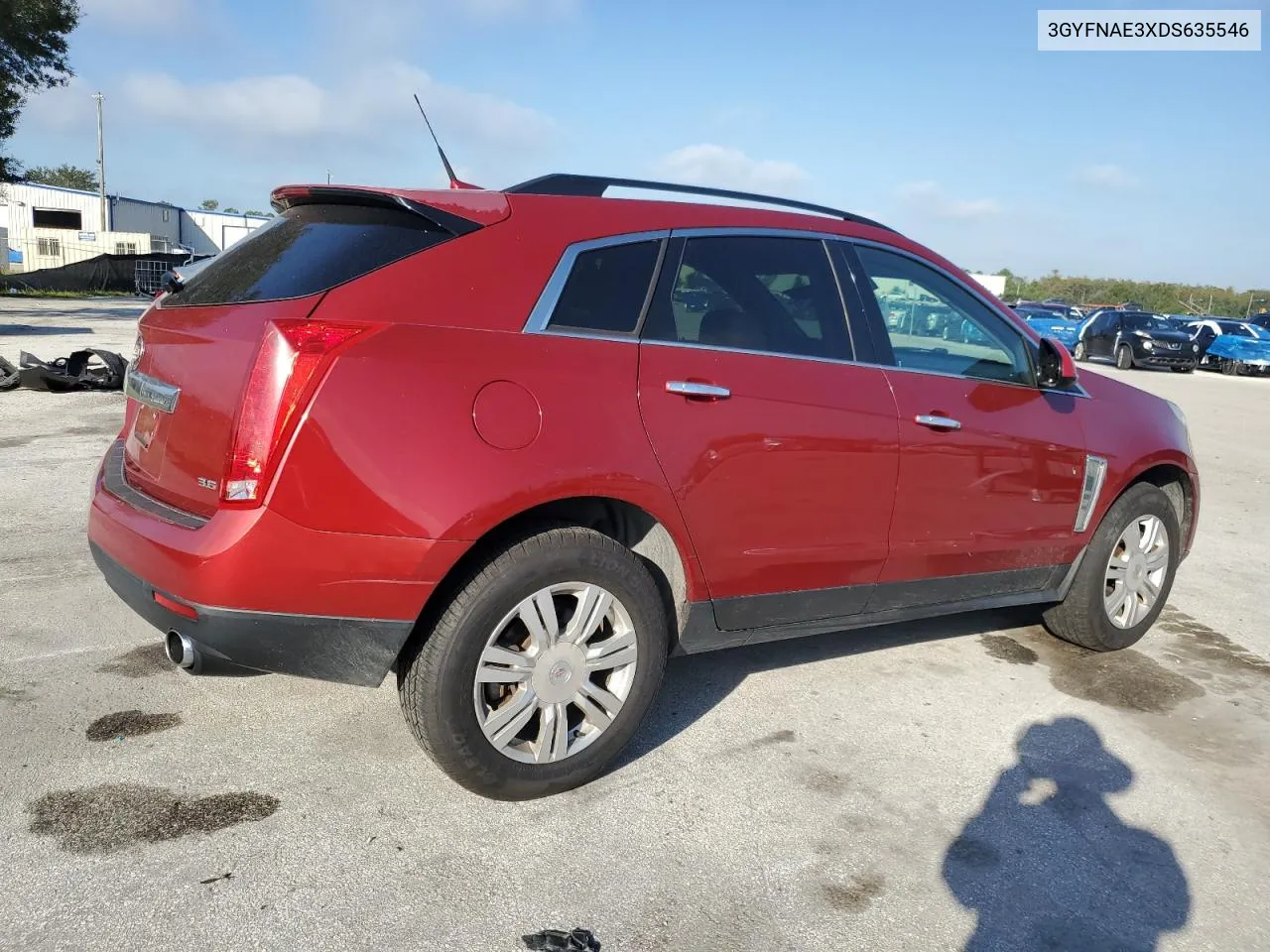 2013 Cadillac Srx VIN: 3GYFNAE3XDS635546 Lot: 75906394