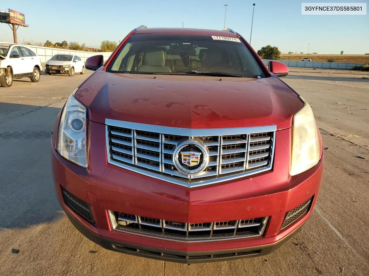 2013 Cadillac Srx Luxury Collection VIN: 3GYFNCE37DS585801 Lot: 77180274