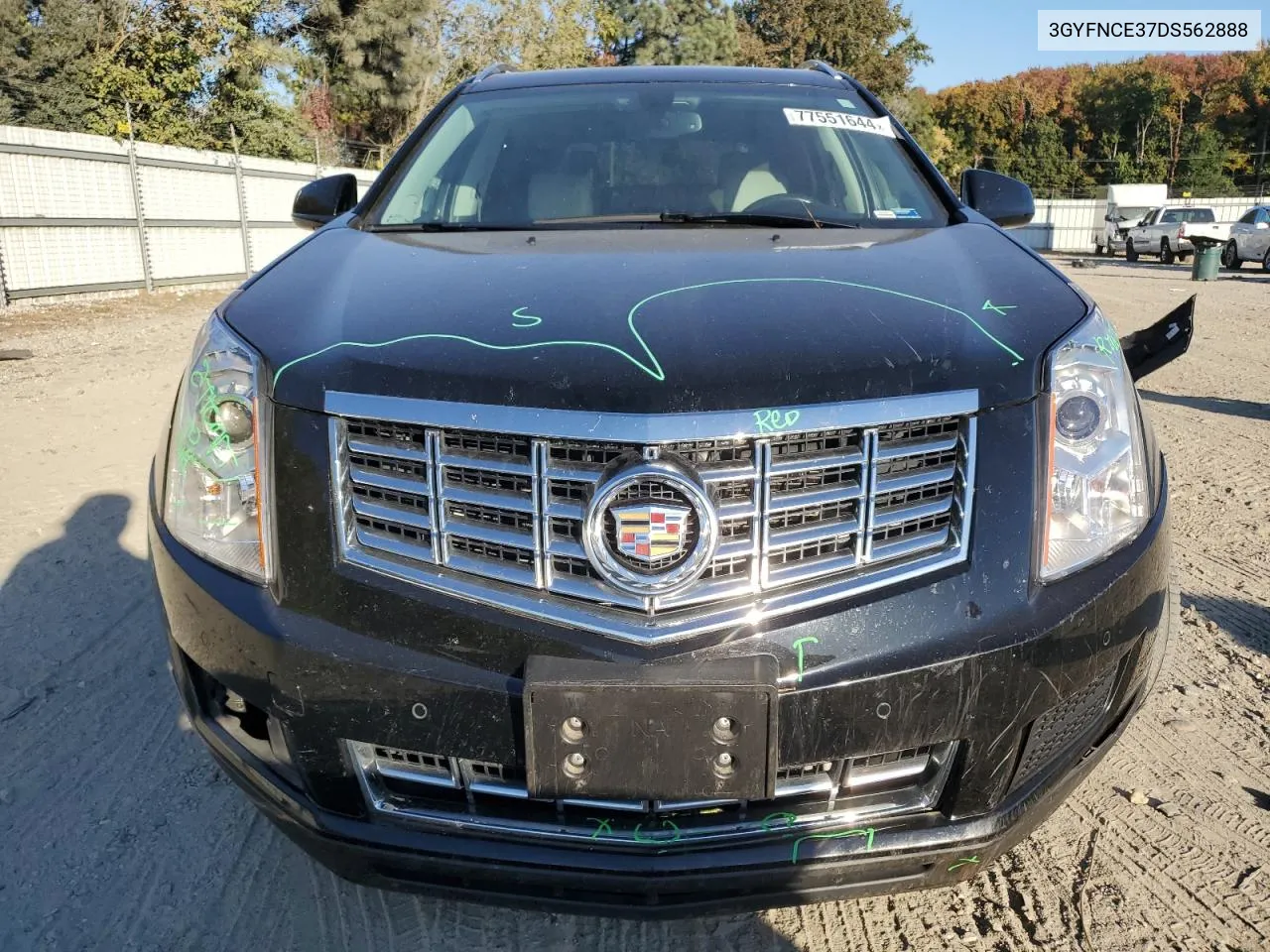 3GYFNCE37DS562888 2013 Cadillac Srx Luxury Collection