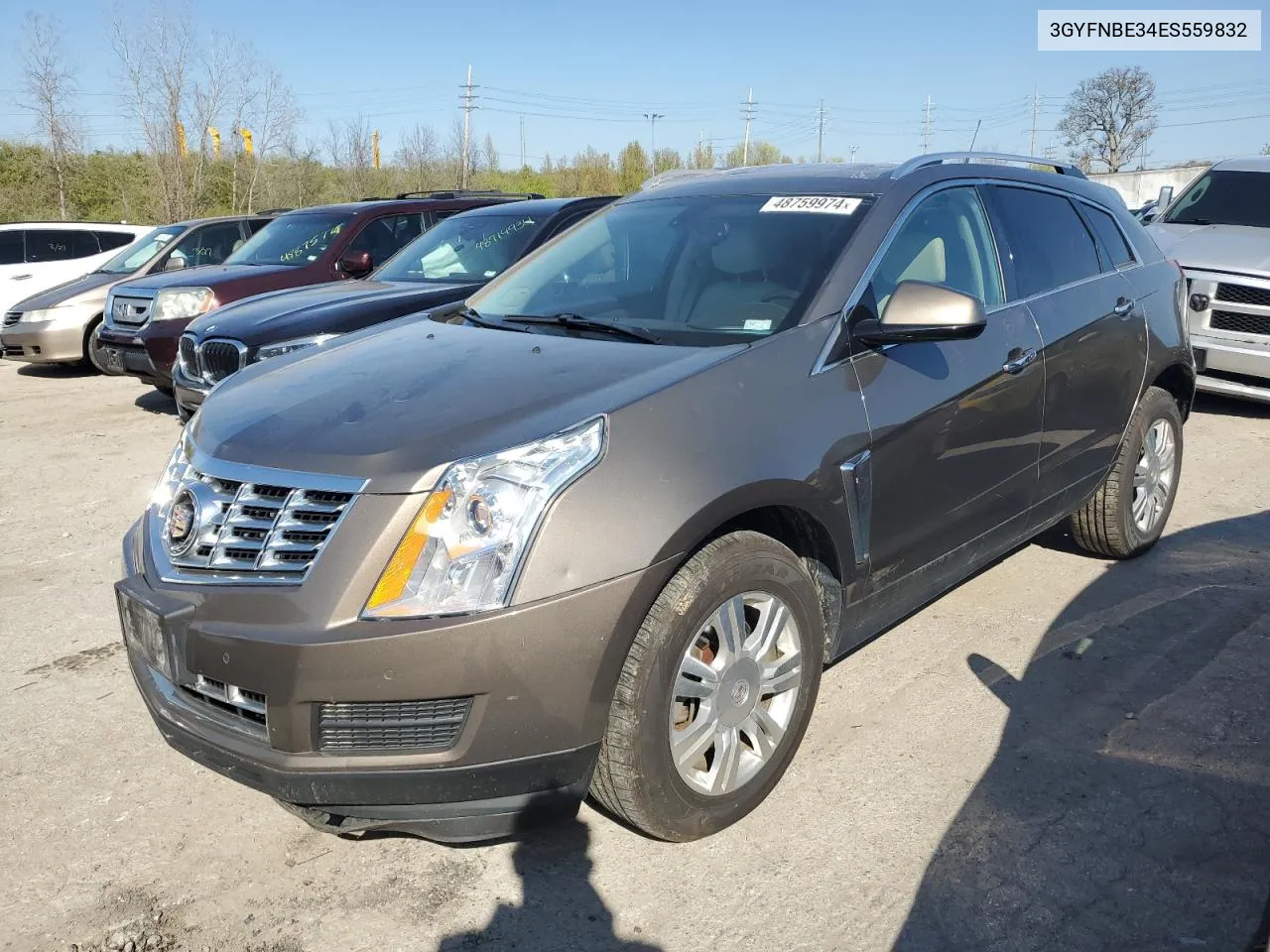 2014 Cadillac Srx Luxury Collection VIN: 3GYFNBE34ES559832 Lot: 48759974