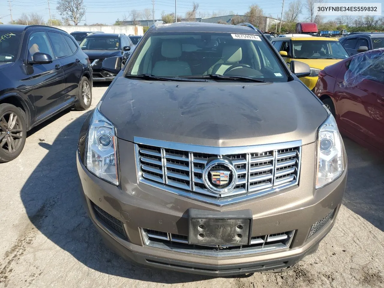 2014 Cadillac Srx Luxury Collection VIN: 3GYFNBE34ES559832 Lot: 48759974