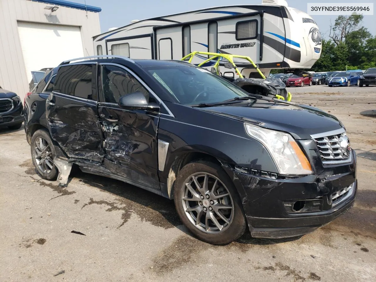 3GYFNDE39ES569946 2014 Cadillac Srx Premium Collection