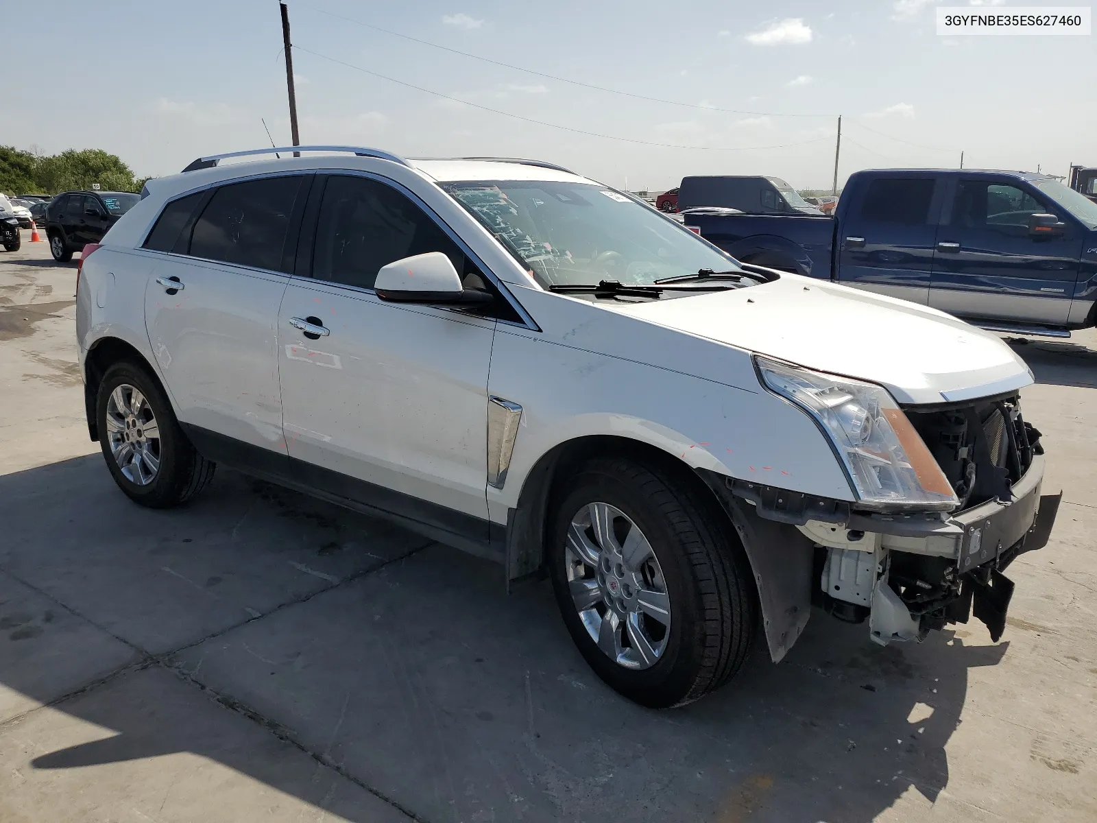 3GYFNBE35ES627460 2014 Cadillac Srx Luxury Collection