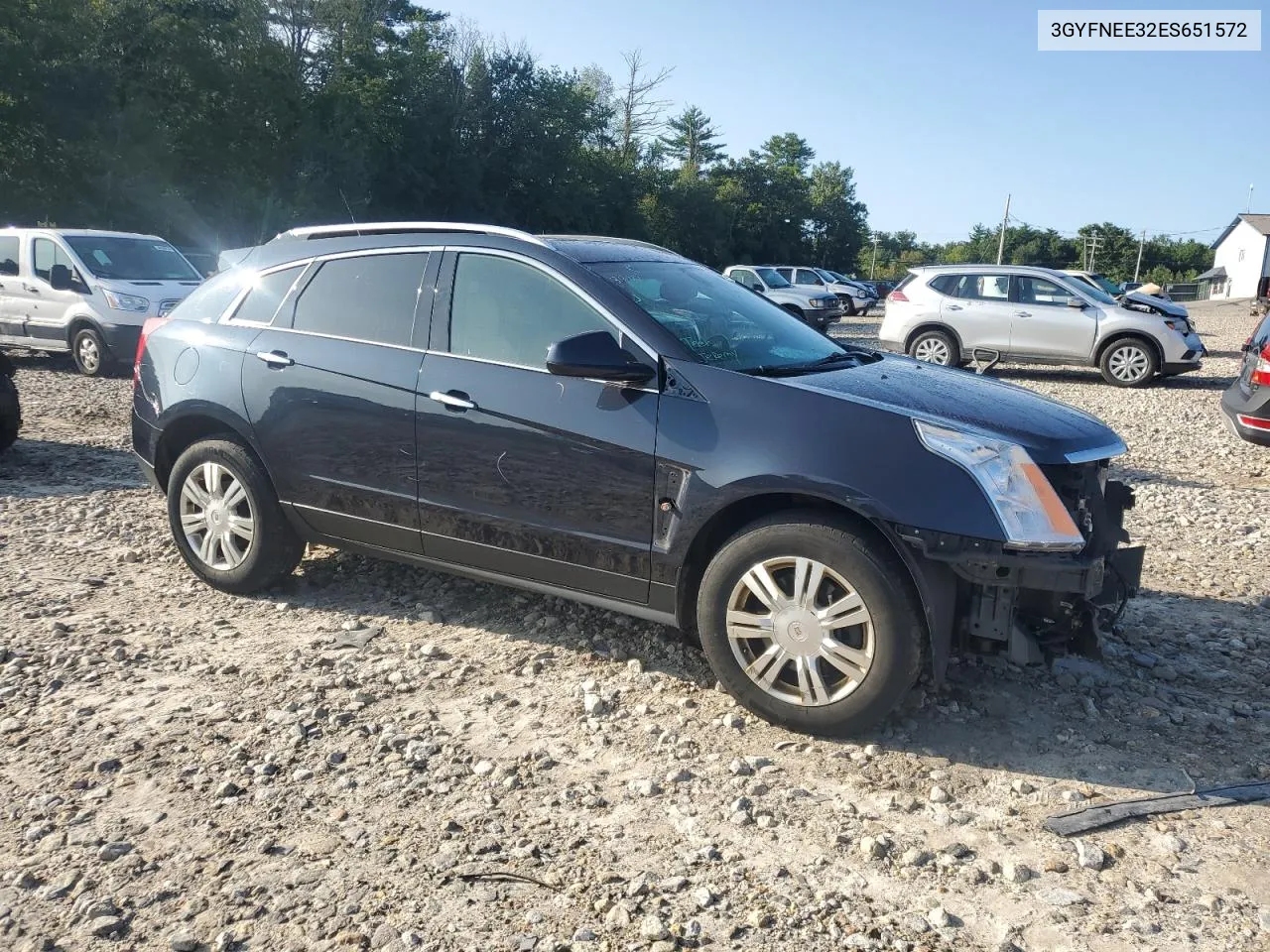 3GYFNEE32ES651572 2014 Cadillac Srx Luxury Collection