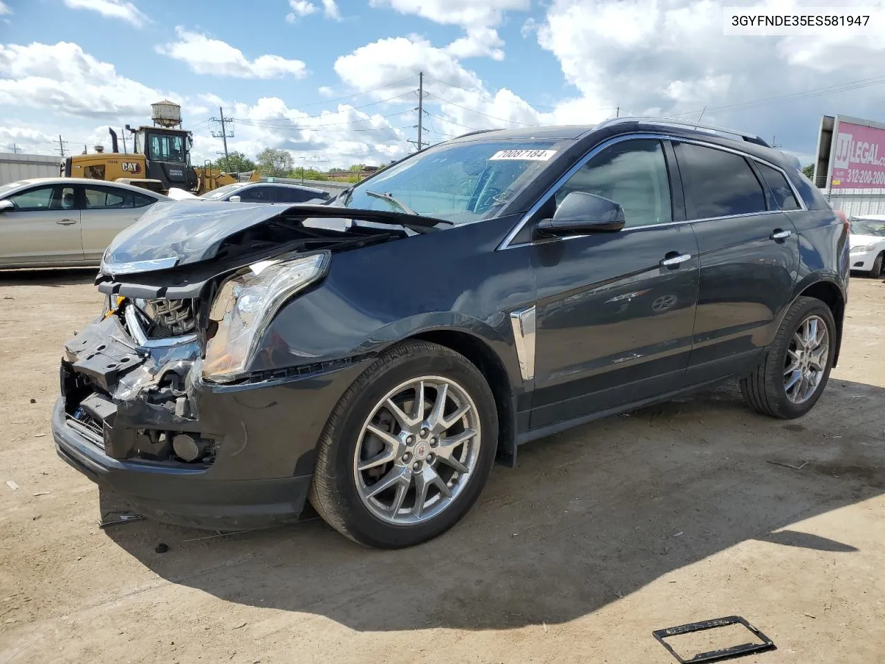 3GYFNDE35ES581947 2014 Cadillac Srx Premium Collection