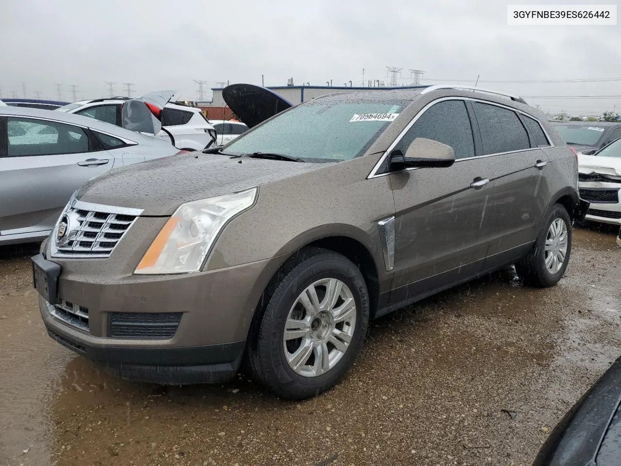 3GYFNBE39ES626442 2014 Cadillac Srx Luxury Collection