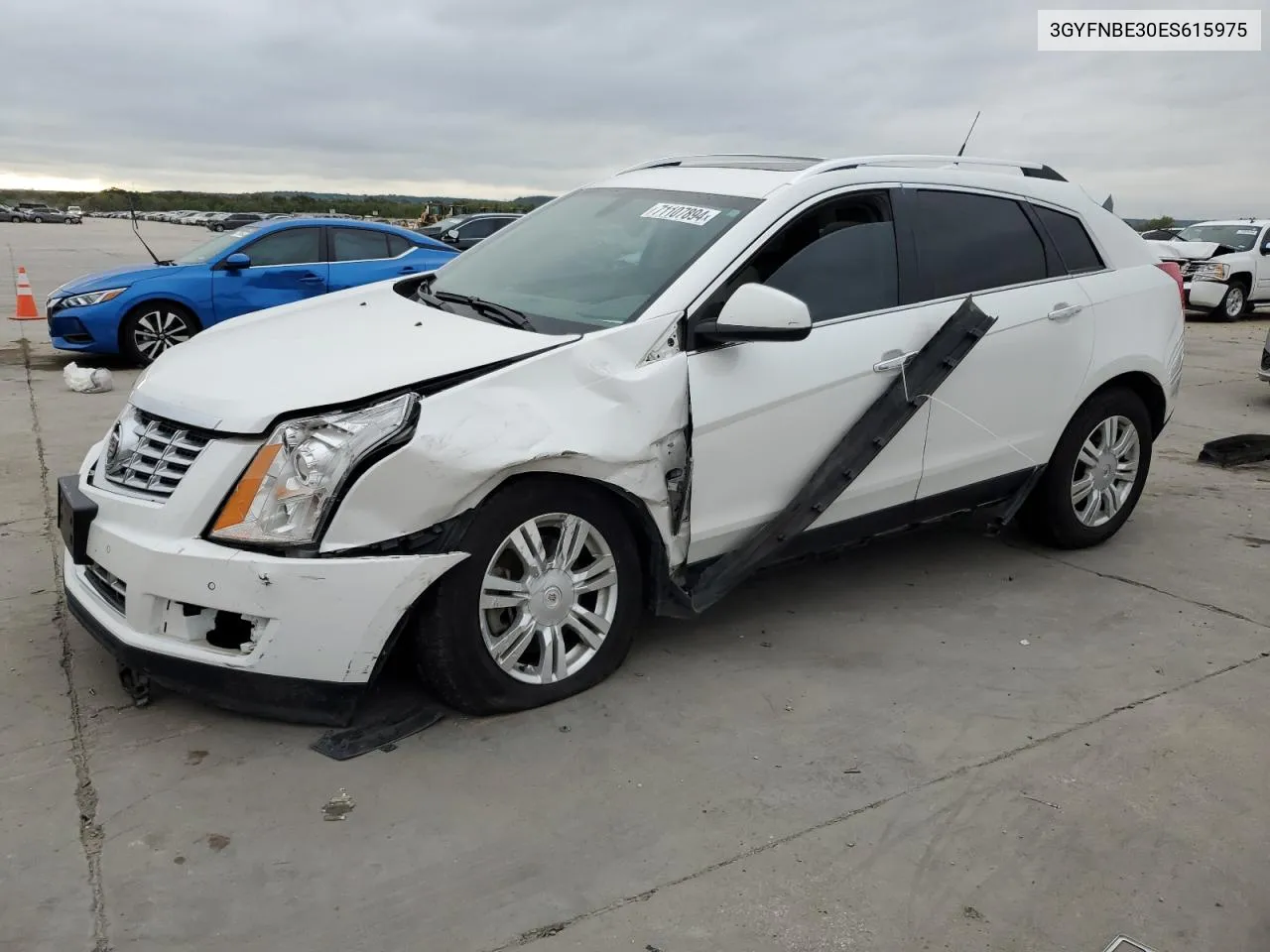 2014 Cadillac Srx Luxury Collection VIN: 3GYFNBE30ES615975 Lot: 71107894