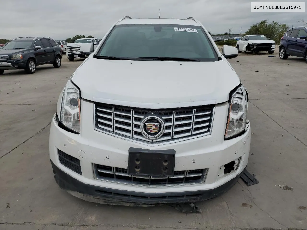 2014 Cadillac Srx Luxury Collection VIN: 3GYFNBE30ES615975 Lot: 71107894