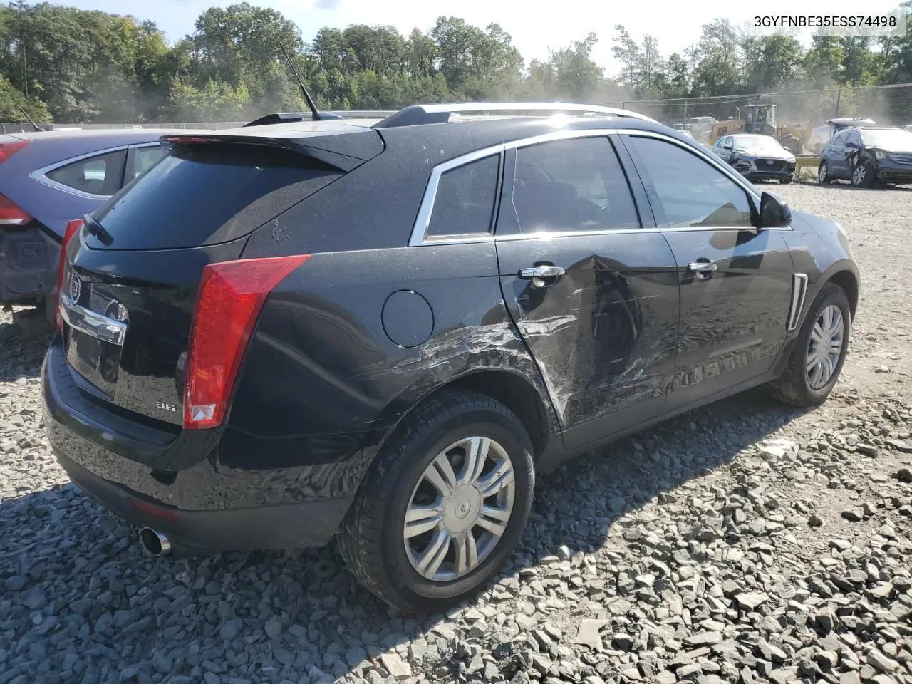 3GYFNBE35ESS74498 2014 Cadillac Srx Luxury Collection