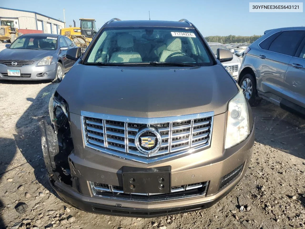 3GYFNEE36ES643121 2014 Cadillac Srx Luxury Collection