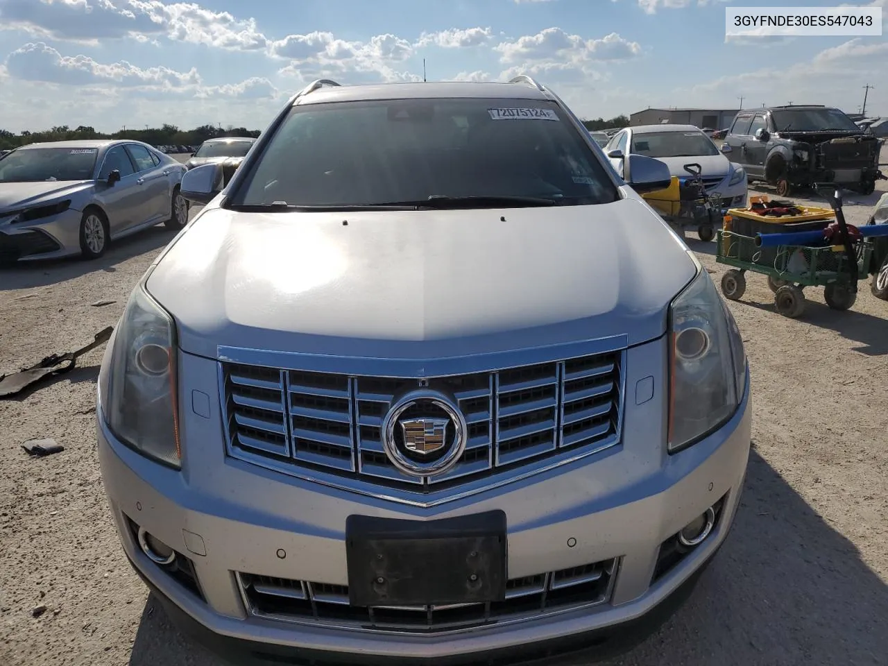 2014 Cadillac Srx Premium Collection VIN: 3GYFNDE30ES547043 Lot: 72075124